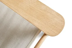 HAY Bernard lounge chair, oak - canvas