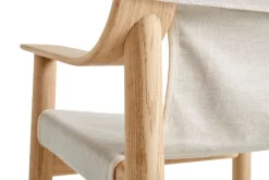 HAY Bernard lounge chair, oak - canvas