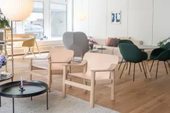 HAY Bernard lounge chair, oak - natural leather