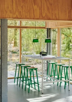 HAY Brim pendant, 24,5 cm, bottle green glass