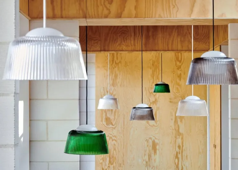 HAY Brim pendant, 24,5 cm, clear glass