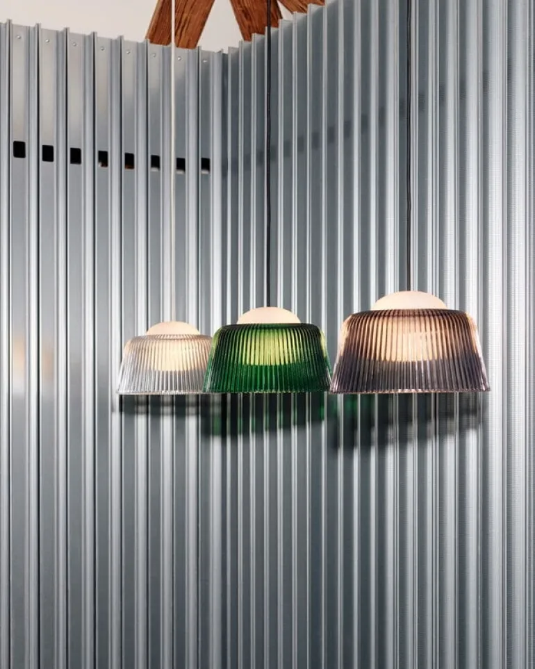 HAY Brim pendant, 24,5 cm, clear glass