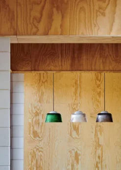 HAY Brim pendant, 24,5 cm, smoked grey glass