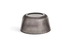 HAY Brim pendant, 24,5 cm, smoked grey glass