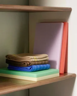 HAY Canteen tea towel, 52 x 80 cm, chocolate pinstripe