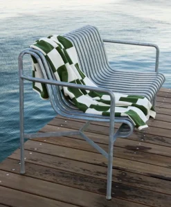 HAY Check bath towel, 70 x 136 cm, matcha