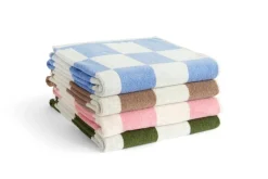 HAY Check bath towel, 70 x 136 cm, matcha