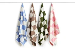 HAY Check bath towel, 70 x 136 cm, sky blue