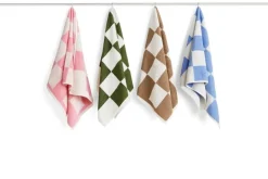 HAY Check hand towel, 50 x 90 cm, sky blue
