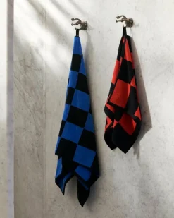 HAY Check hand towel, 50 x 90 cm, poppy red