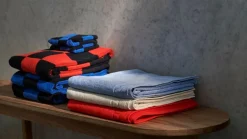 HAY Check hand towel, 50 x 90 cm, poppy red