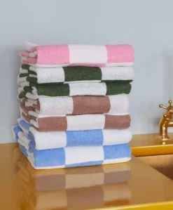 HAY Check hand towel, 50 x 90 cm, cappuccino