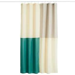 HAY Check shower curtain, green