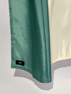 HAY Check shower curtain, green