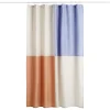 HAY Check shower curtain, blue