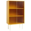 HAY Colour Cabinet w/ glass doors, tall, yellow