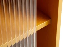 HAY Colour Cabinet w/ glass doors, tall, yellow