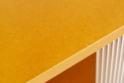 HAY Colour Cabinet w/ glass doors, tall, yellow