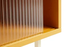 HAY Colour Cabinet w/ glass doors, tall, yellow