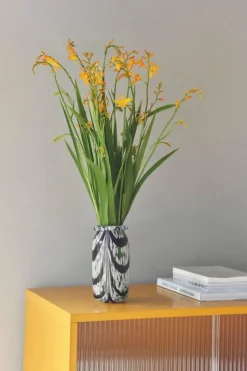 HAY Colour Cabinet w/ glass doors, tall, yellow