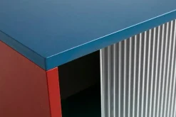 HAY Colour Cabinet w/ glass doors, floor, 180 cm, multicolour