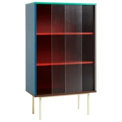 HAY Colour Cabinet w/ glass doors, tall, multicolour