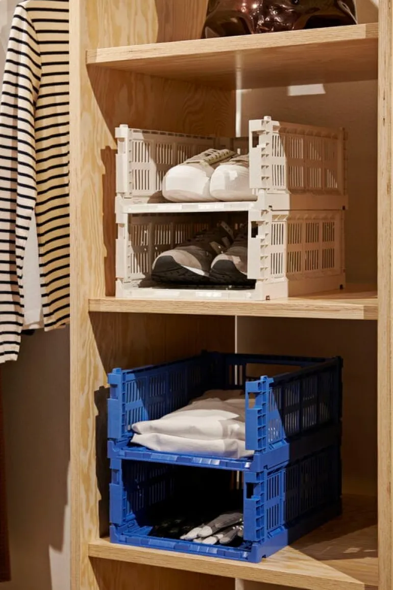 HAY Colour Crate, M, recycled plastic, off-white