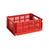 HAY Colour Crate, M, recycled plastic, red