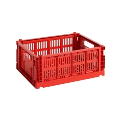 HAY Colour Crate, M, recycled plastic, red