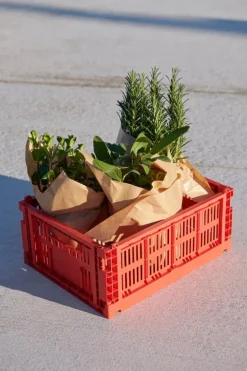 HAY Colour Crate, M, recycled plastic, red