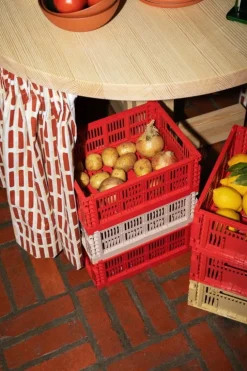 HAY Colour Crate, M, recycled plastic, red