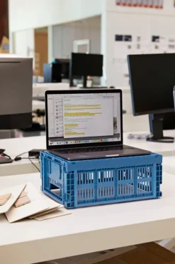 HAY Colour Crate, M, recycled plastic, electric blue