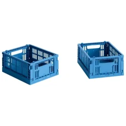 HAY Colour Crate Mini, 2 pcs, electric blue