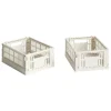 HAY Colour Crate Mini, 2 pcs, off-white