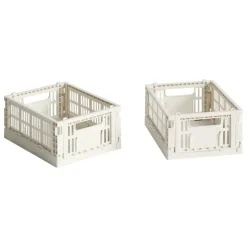 HAY Colour Crate Mini, 2 pcs, off-white