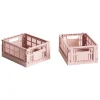 HAY Colour Crate Mini, 2 pcs, blush