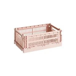HAY Colour Crate, S, recycled plastic, blush