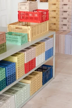 HAY Colour Crate, S, recycled plastic, light blue