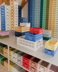 HAY Colour Crate, S, recycled plastic, light blue
