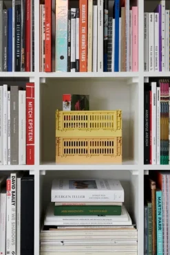 HAY Colour Crate, S, recycled plastic, dusty yellow