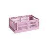 HAY Colour Crate, S, recycled plastic, dusty rose