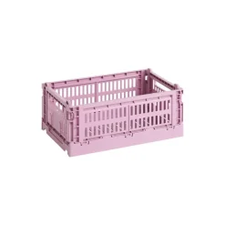 HAY Colour Crate, S, recycled plastic, dusty rose
