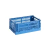 HAY Colour Crate, S, recycled plastic, electric blue
