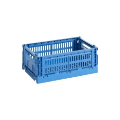 HAY Colour Crate, S, recycled plastic, electric blue