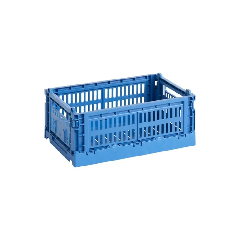 HAY Colour Crate, S, recycled plastic, electric blue