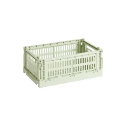 HAY Colour Crate, S, recycled plastic, mint