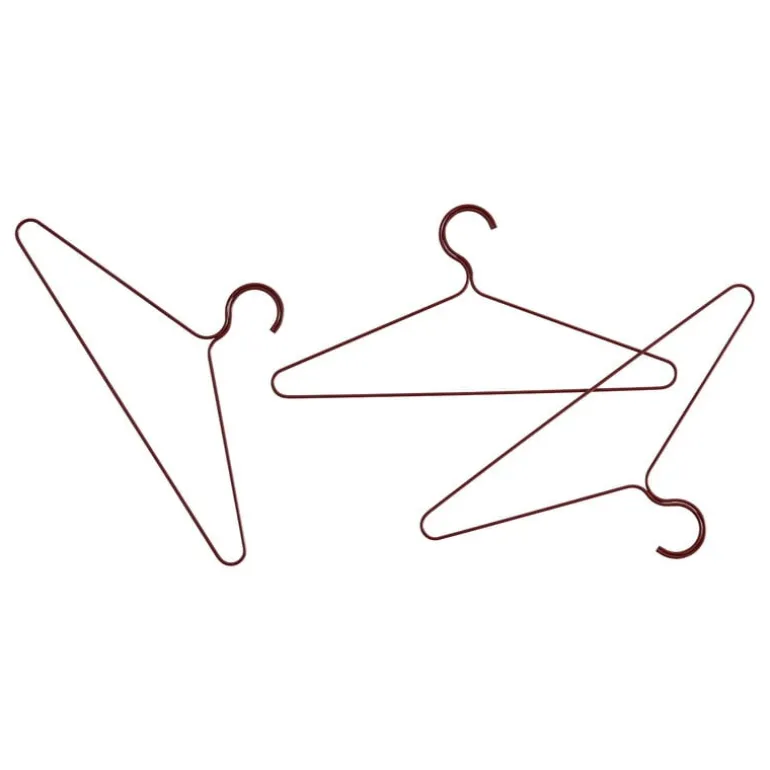HAY Colour hanger, 3 pcs, maroon red