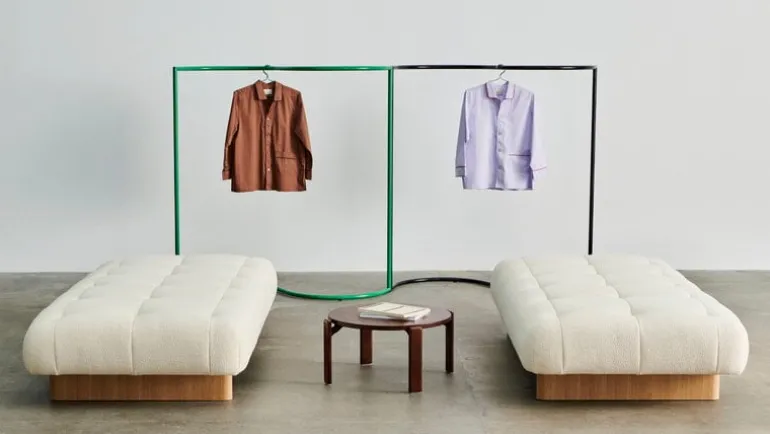 HAY Colour Rack clothes rack, S-shape, black