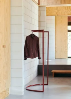 HAY Colour Rack clothes rack, C-shape, maroon red