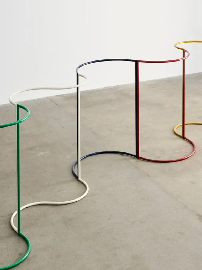 HAY Colour Rack clothes rack, C-shape, steel blue